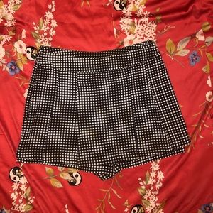 TOPSHOP GINGHAM SKORT